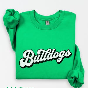 Distressed Retro Team Name Sweatshirt, Custom Team Spirit Shirt, Varsity Name Pullover, Mascot Shirt, School Spirit Shirt, Sports Mom Gift