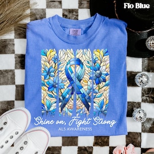 ALS Awareness Shirt, ALS Warrior Shirt, ALS Walk Shirt, Als Support Tshirt, Lou Gehrig's Tee, Amyotrophic Lateral Sclerosis, Comfort Colors®