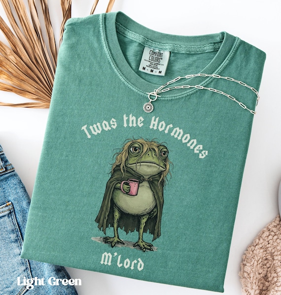 Funny Frog Perimenopause Shirt, Perimenopause Humor Tee, Over 40 Friend Gift, Funny Birthday Gift For Her, Comfort Colors® Womens Tshirt