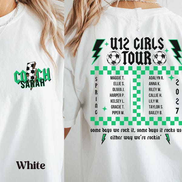 Custom Soccer Coach Shirt, Personalized Soccer Coach Gift, Coach Thank You Gift, Team Gift for Coach Appreciation, TShirt for Coach