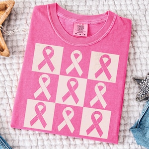 Breast Cancer Shirt For Women, Breast Cancer Support Tshirt, Breast Cancer Warrior Gift, Pink Ribbon Awareness Shirt, Cancer Fighter Tee