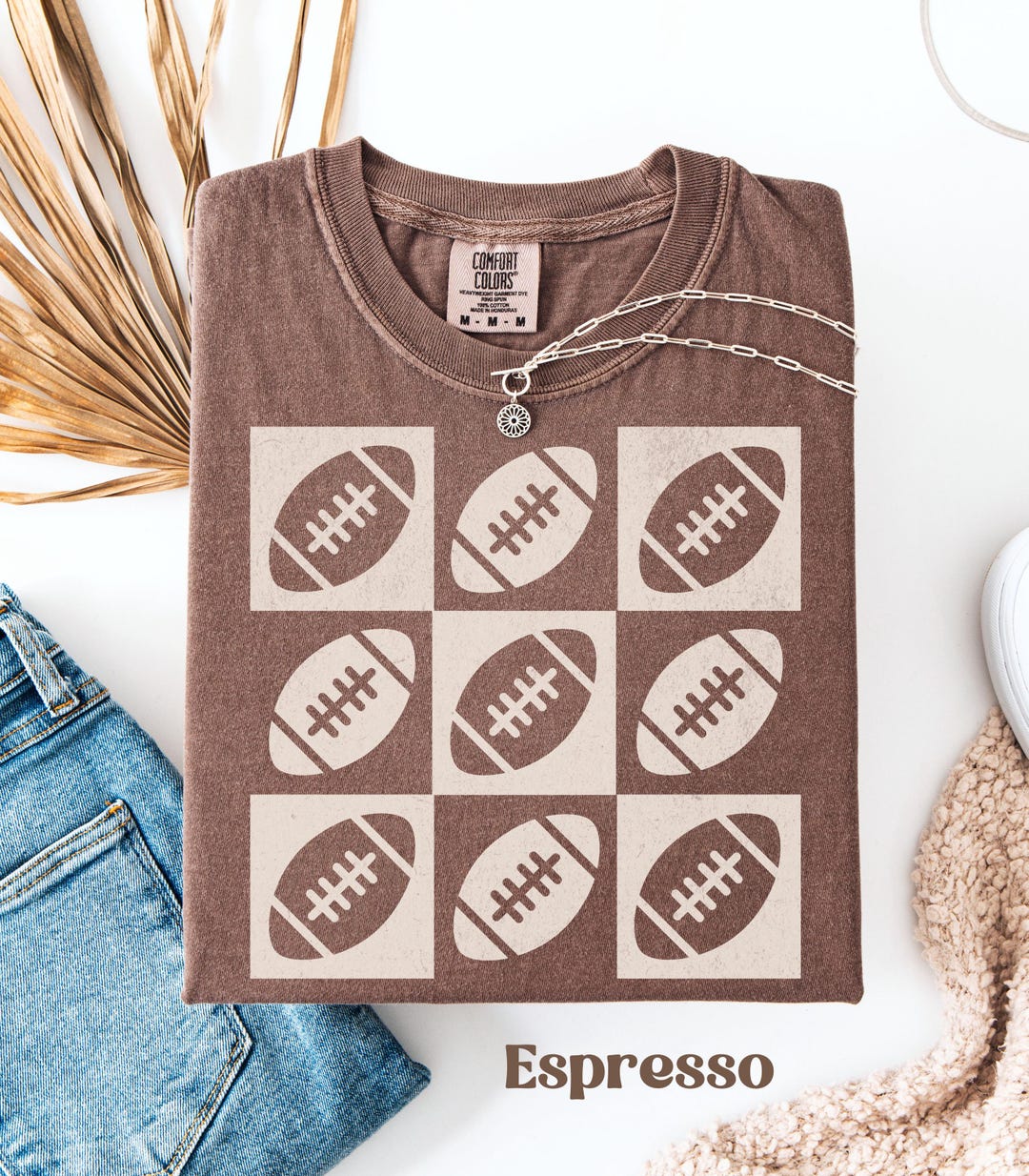 Checkered Football Shirt, Retro Football Shirt, Football Mama Shirts ...