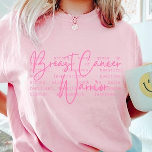 Breast Cancer Shirt For Women, Breast Cancer Support Tshirt, Breast Cancer Warrior Gift, Pink Ribbon Awareness Shirt, Cancer Fighter Tee