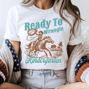 Kindergarten Teacher Shirt, Western Cowgirl Theme Shirt for Teachers, Kindergarten Team, Comfort Colors® Rodeo Tshirt, First Day Of School
