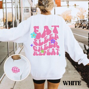 Personalized Cheer Sweatshirt, Custom Cheer Sweatshirt, Cheerleading Sweatshirt for girls, Crewneck Sweatshirt for Cheerleader, Cheer Team