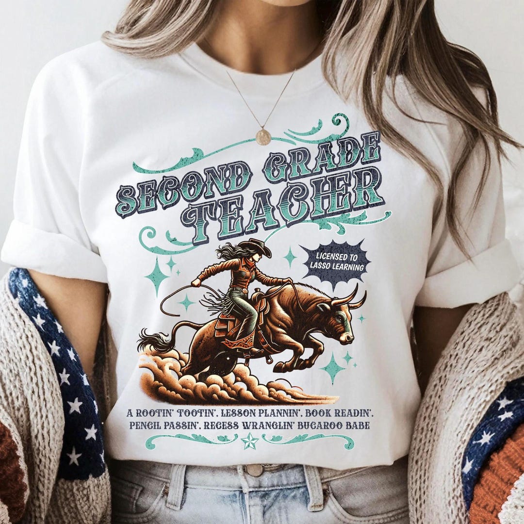 Camiseta para maestro de segundo grado, camiseta con temática de ...