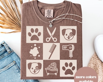 Comfort Colors® Dog Groomer Shirt, Favorite Dog Groomer Gift, Dog Groomer Outfit, Gift For Dog Groomer, Christmas Gift From The Dog