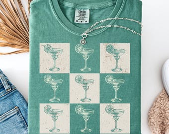 Margarita-shirt, tequila-shirt, Fiesta-shirt, Cinco De Mayo-shirt, signature cocktail, grafische damest-shirt, cadeau voor Margarita Lover-T-shirt