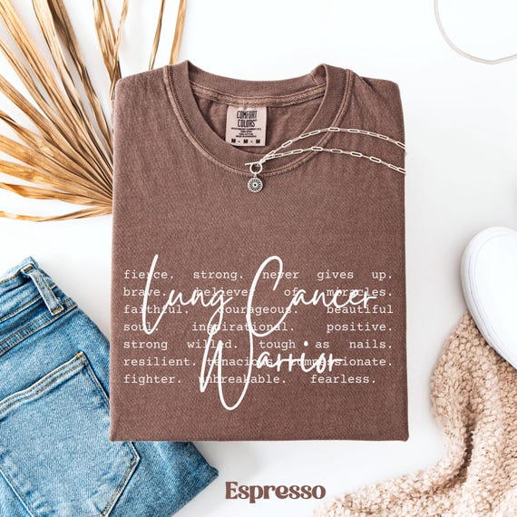Lung Cancer Warrior Shirt, World Lung Cancer Day, Cancer Gift, Lung Cancer Support Tee, Lung Cancer Awareness Month, Comfort Colors® Shirt