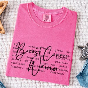 Breast Cancer Shirt For Women, Breast Cancer Support Tshirt, Breast Cancer Warrior Gift, Pink Ribbon Awareness Shirt, Cancer Fighter Tee