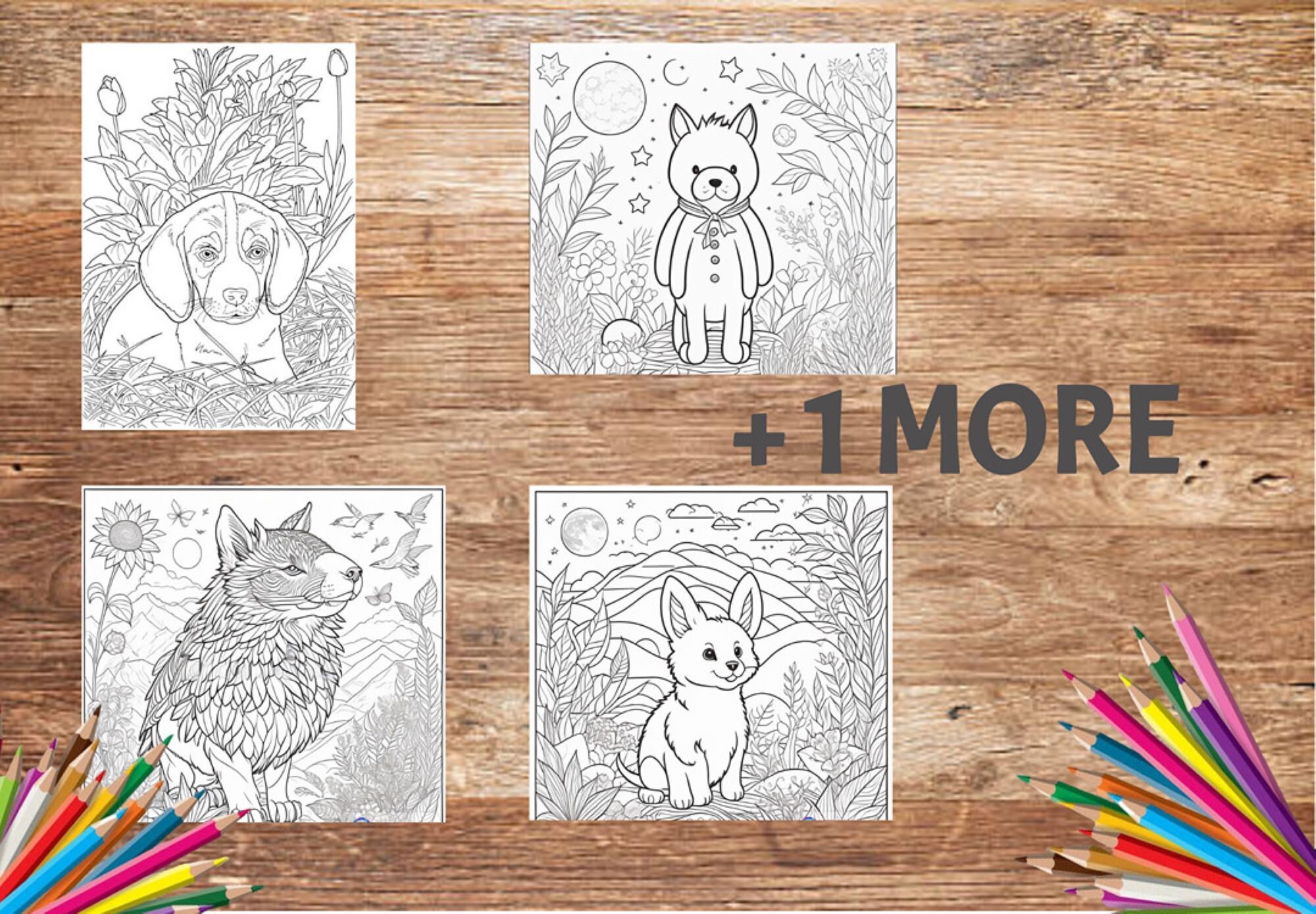 Printable Digital Coloring Pages Digital Download Coloring Book