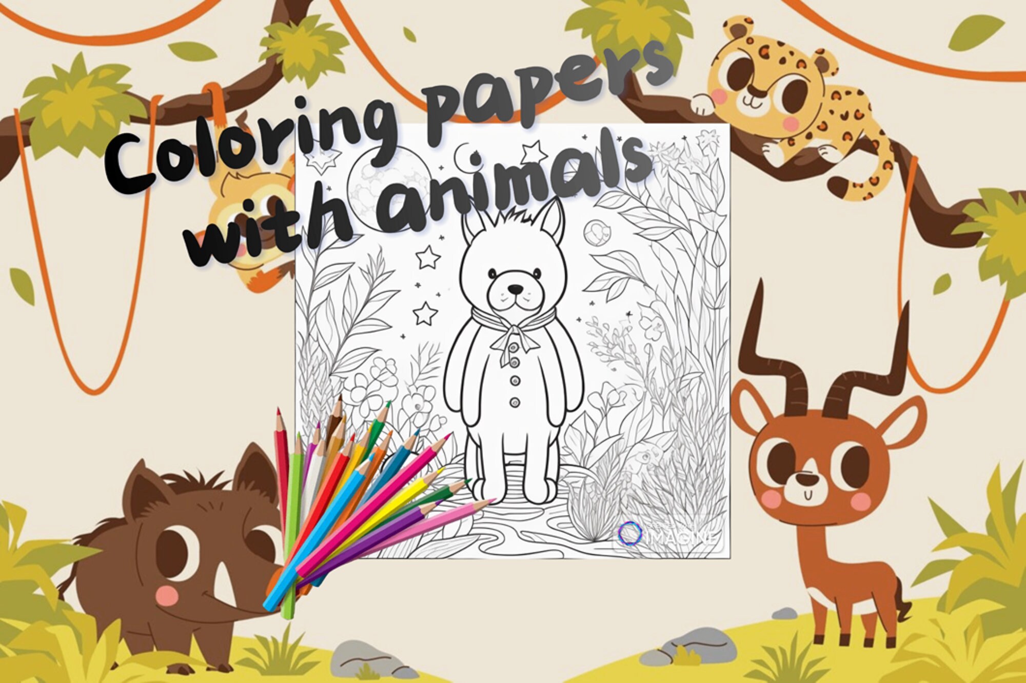 Printable Digital Coloring Pages Digital Download Coloring Book