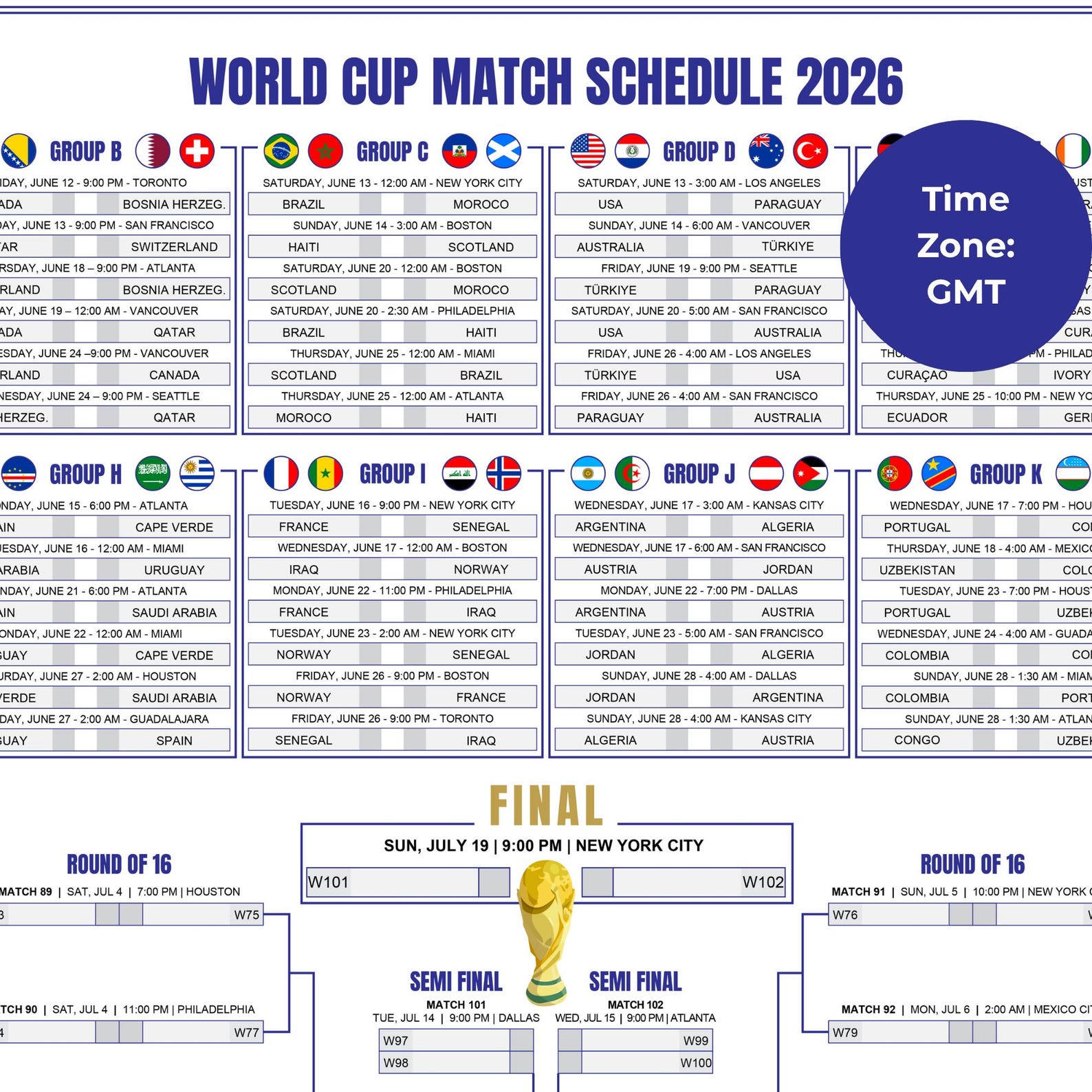 World Cup 2026 Schedule English Incl. Sweepstakes - 2026 World Cup Wall ...
