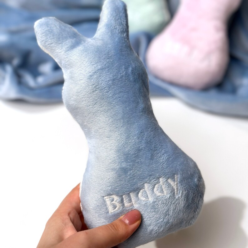 Personalized Dog Bunny Toy With Squeaker Easter Toy Dog Lover Custom
