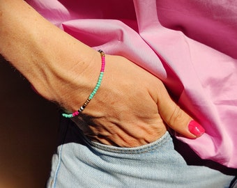 Bracelet Ibiza| "girls just wanna have fun" made of Miyuki Delica glass beads with macrame|colorful bead bracelet|little something|friendship bracelet