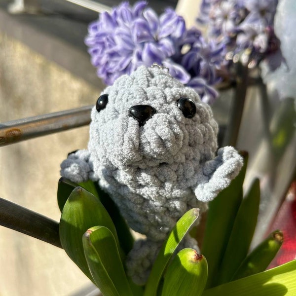 Bébé phoque Fifi porte clé au crochet, peluche, jouets