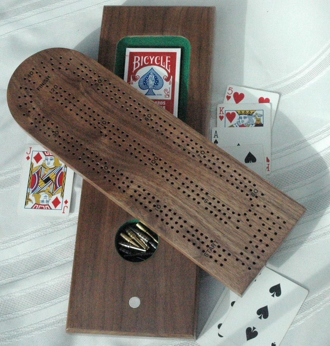 Two Tier Cribbage Board - Etsy Canada