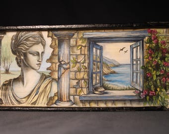 Modern Greek Dictionary (Greek-to-Greek)_Fore Edge Painted_Book Collectable