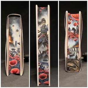 The Poppy War (1st Book) Book-Edge Painting, Unique book gift / book collectibe.