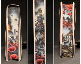 The Poppy War Painted Edges Book | Rebecca Kuang, Hand-Painted Art