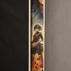 The Poppy War (1st Book) Book-Edge Painting, Unique book gift / book collectibe.