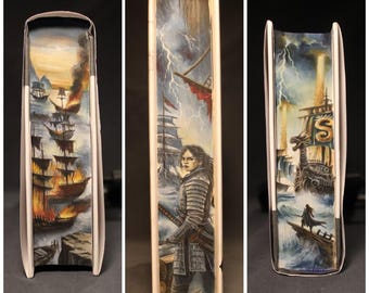 The Dragon Republic Painted Book Edges | Rebecca Kuang, Fantasy Art