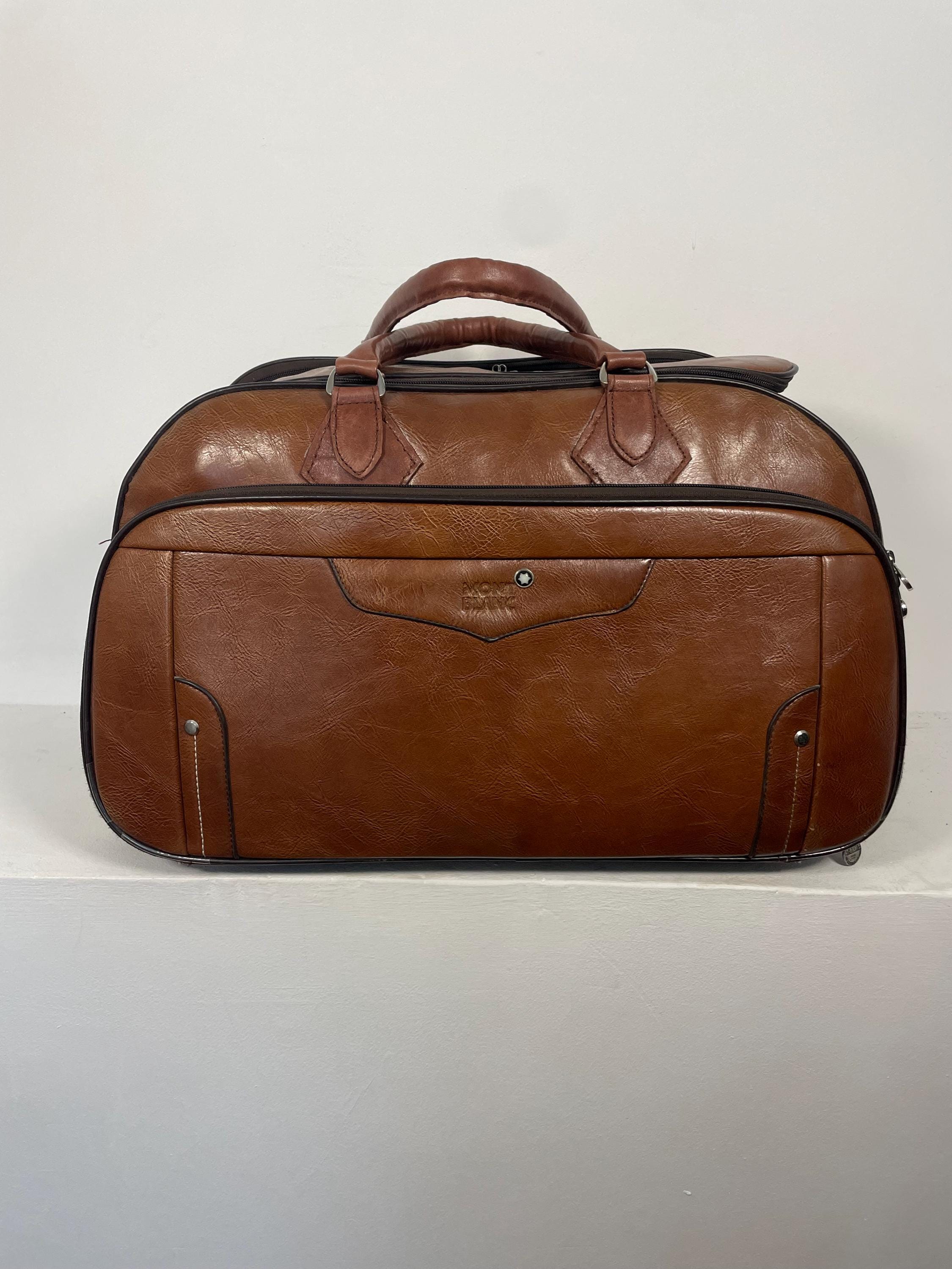 Vintage Montblanc Brown Luggage