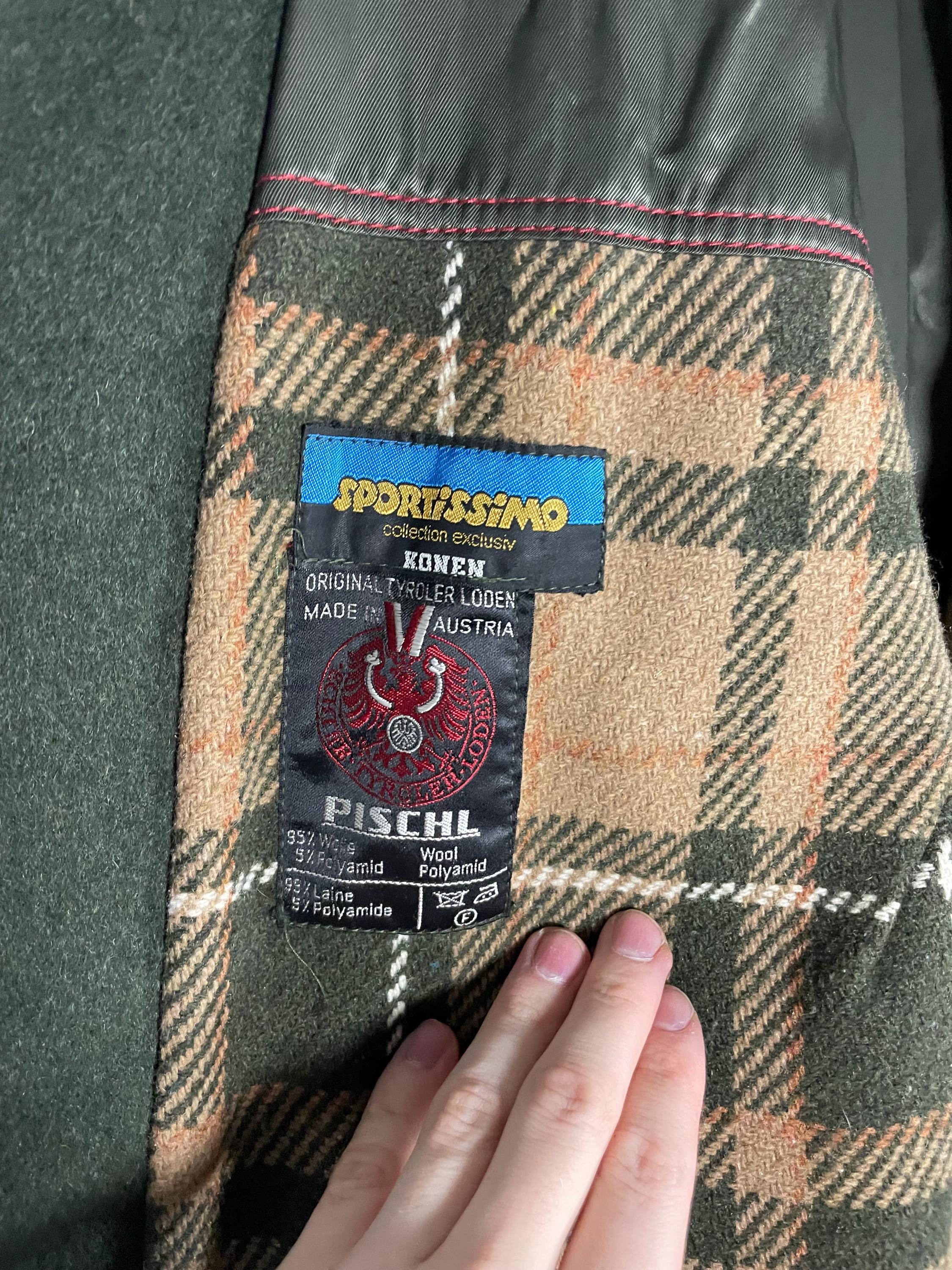 Vintage Pischl Green Original Tyroler Loden Coat (size: 53 Vintage Pischl Green Original Tyroler Loden Coat (size: 53