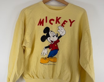 Vintage 80er Jahre Mickey Mouse Sweatshirt (Größe: M) von Walt Disney Produktionen