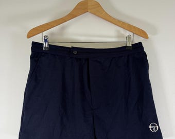 Vintage 80's Sergio Tacchini Blue Shorts (Size: D56; US40) Made in Italy