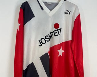 Vintage 90-tals Puma fotbollströja (storlek: L)