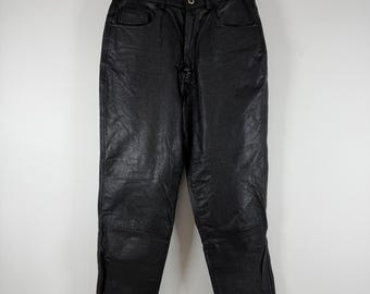 Vintage Roca Baroca Leather Pants (Size: 40)
