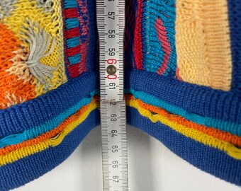 Vintage 90's COOGI 3D Knit Multicolor Sweater (size: L) Made in