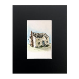 Custom House Watercolor Drawing, Watercolor House, Home Portrait, Housewarming Gift, Realtor Gift, Custom Painting, Drawing From Photo