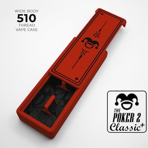Poker 2 Classic PLUS - The Pocket Toker - Jouw gepersonaliseerde 510 Vape-hoesje - 3D-geprint en gegraveerd