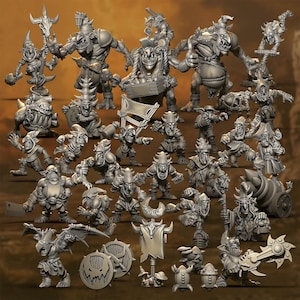 Fantasy Football Miniatures - Goblin &quot;Night Dodgers&quot; Team - Punga