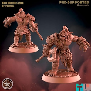 Warcraft Miniatures - Orc Warchief Grommash Hellscream Attack - My3DPrintForge