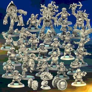 Fantasy Football Miniatures - Halflings &quot;Hungry Piranhas&quot; Team - Punga