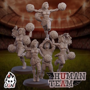 Fantasy Football Miniatures Proxy - Human Cheerleaders - UGNI