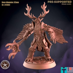 Warcraft Miniatures - Night Elf Druid Malfurion Stormrage Attack Stance - My3DPrintForge