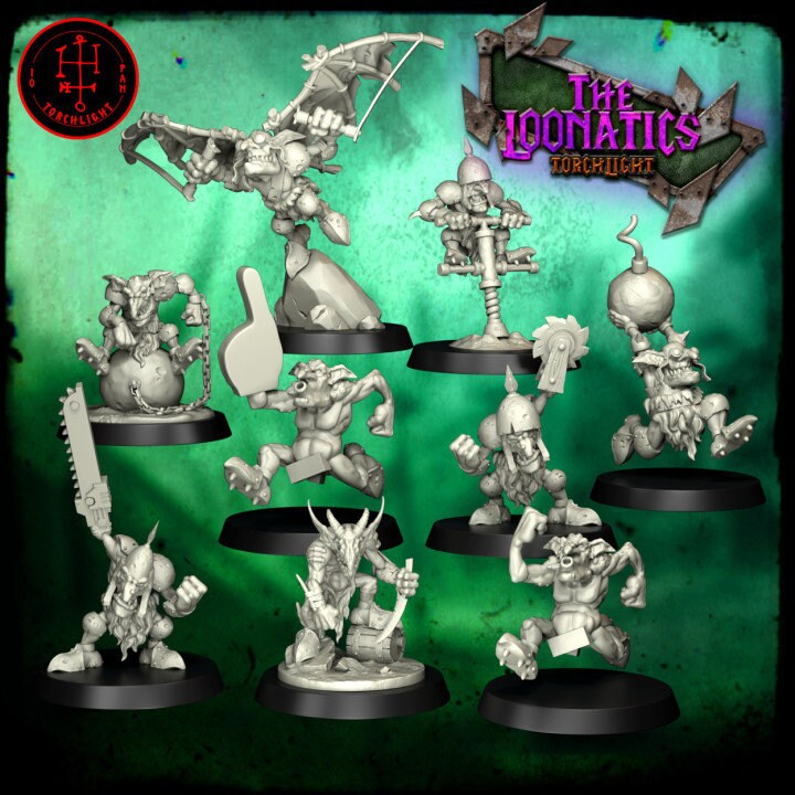 Set De Blitzers X2 Pour Blood Bowl - Figurines Goblin, Résine Non Peinte, War World Gaming, Neuf