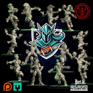 Fantasy Football Miniatures - &quot;The Pro Team&quot; Elf Team - Torchlight