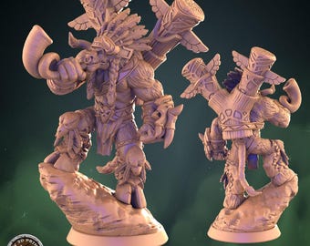 Warcraft Miniatures - Tauren Baine Bloodhoof On Cliff - My3DPrintForge