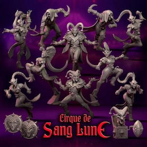Fantasy Football Miniatures - Circus Dark Elves &quot;Cirque De Sang Lune&quot; Team - Punga