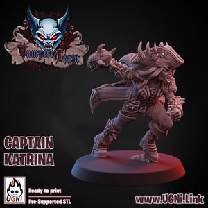 Fantasy Football Miniatures - Star Player Proxy - Captain Katrina - UGNI