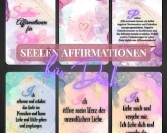Soul Affirmation Cards, Motivation Cards, Encouragement Cards, Positive Thinking, Manifestation Cards, Positive Mindset