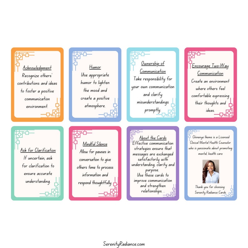 30 Effective Communication Strategies, Therapy Cards, Healthy ...