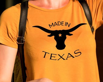 Texas Longhorns Vector Art: T-shirt Design SVG PNG (Digital Download)