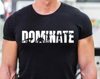 Dominate Gym Workout Design: Father's Day T-shirt SVG PNG (Digital Download)
