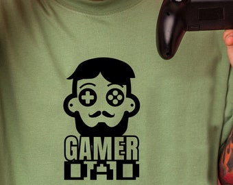 Gamer Dad Vector Design: Fathers Day T-shirt SVG PNG (Digital Download)